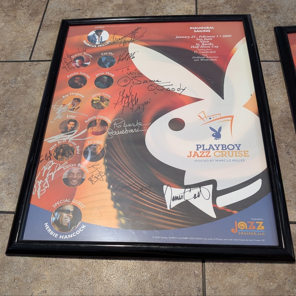 Playboy Jazz Cruise 2009 Autographed Poster